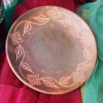 Terracotta Floral Platter